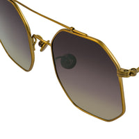 Ann Demeulemeester Titanium Sunglasses Square Bronze with Grey Graduated Lenses CAT3 AD52C3SUN - Watches & Crystals