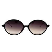 Ann Demeulemeester Unisex Sunglasses Oval Matte Black 925 Silver Titanium with Grey Graduated Lenses Category 3 AD64C3SUN - Watches & Crystals