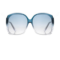 Antonio Berardi Women Sunglasses Oversized Frame Blue/Clear and Blue Graduated Lenses - 9AB2C3PETROL - Watchpilot