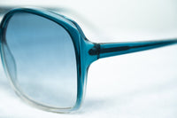 Antonio Berardi Women Sunglasses Oversized Frame Blue/Clear and Blue Graduated Lenses - 9AB2C3PETROL - Watchpilot