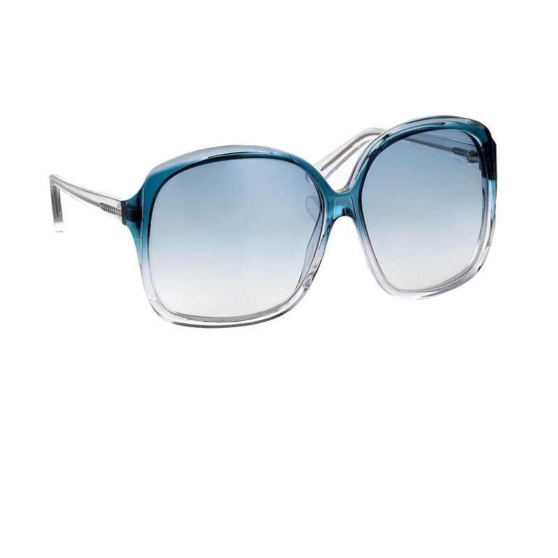 Antonio Berardi Women Sunglasses Oversized Frame Blue/Clear and Blue Graduated Lenses - 9AB2C3PETROL - Watchpilot