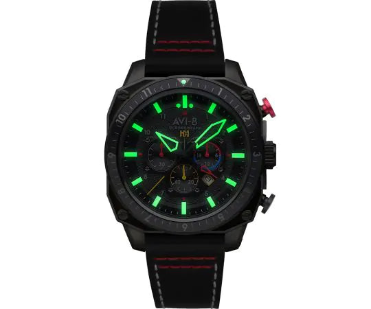 AVI-8 Hawker Hunter Atlas Dual Black Mens Watch AV-4100-04