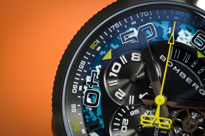 Bomberg BOLT-68 Chronograph Blue Camo - WatchPilot