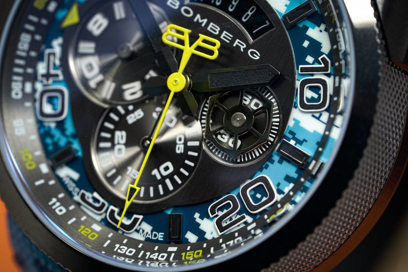 Bomberg BOLT-68 Chronograph Blue Camo - WatchPilot