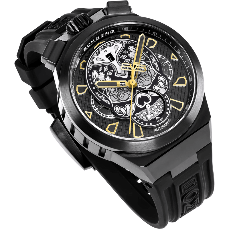 Bomberg Men's Bolt-68 Neo Calaveras Black Watch BF44CHAPBA.04-3.12