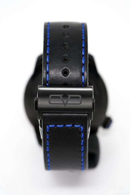 Bomberg Men's Watch BB-01 Black PVD Blue Skull CT43APBA.23-2.11 - WatchPilot