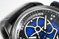 Bomberg Men's Watch BB-01 Black PVD Blue Skull CT43APBA.23-2.11 - WatchPilot