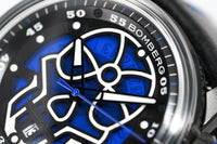 Bomberg Men's Watch BB-01 Black PVD Blue Skull CT43APBA.23-2.11 - WatchPilot