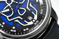 Bomberg Men's Watch BB-01 Black PVD Blue Skull CT43APBA.23-2.11 - WatchPilot