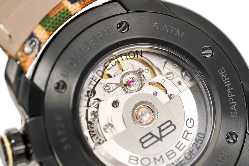 Bomberg Men's Watch BB-01 Black PVD Limited Edition Military Skull CT43APBA.23-4.11 - WatchPilot