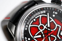 Bomberg Men's Watch BB-01 Black PVD Red Skull CT43APBA.23-1.11 - WatchPilot