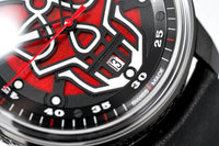 Bomberg Men's Watch BB-01 Black PVD Red Skull CT43APBA.23-1.11 - WatchPilot