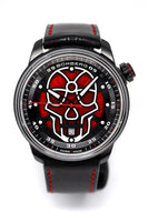 Bomberg Men's Watch BB-01 Black PVD Red Skull CT43APBA.23-1.11 - WatchPilot