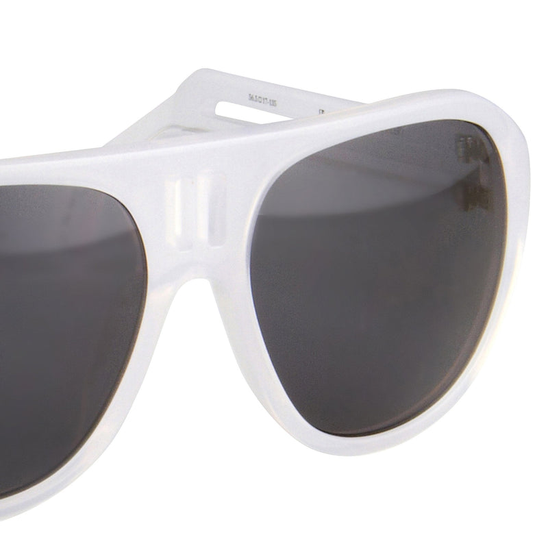 Boris Bidjan Saberi Sunglasses Misty White With Grey Category 3 Lenses BBS4C1SUN - WatchPilot