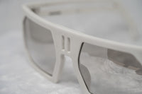 Boris Bidjan Saberi Sunglasses Rectangular White With Brown Graduated Lenses BBS1C1SUN - WatchPilot