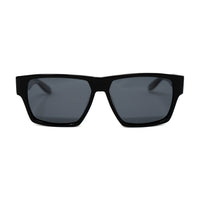 Buddhist Punk Sunglasses Rectangular Black Print With Grey Lenses Category 3 7BP6C2BLACKPRINT - WatchPilot