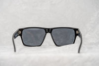 Buddhist Punk Sunglasses Rectangular Black Print With Grey Lenses Category 3 7BP6C2BLACKPRINT - WatchPilot