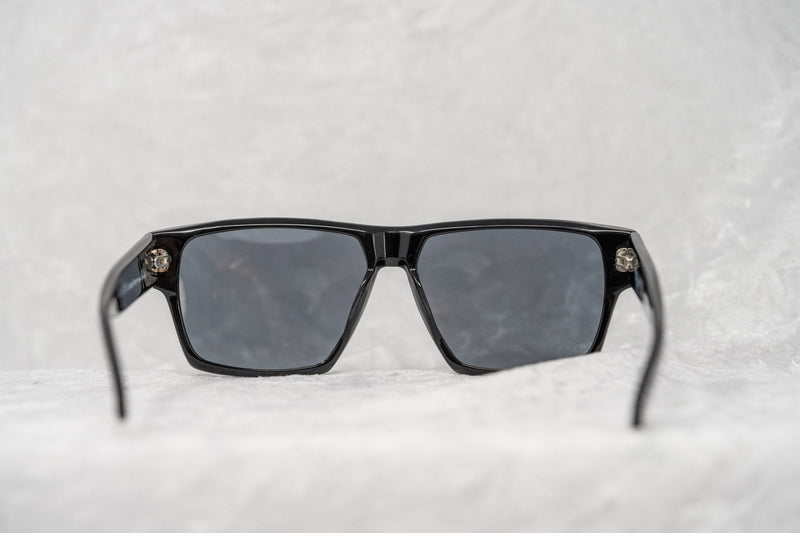 Buddhist Punk Sunglasses Rectangular Black Print With Grey Lenses Category 3 7BP6C2BLACKPRINT - WatchPilot