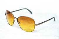 Buddhist Punk Sunglasses Rectangular Gold With Orange Yellow Graduated Lenses 6BP3C1GOLD - WatchPilot