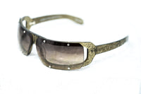 Buddhist Punk Sunglasses Rectangular Khaki With Brown Graduated Lenses Category 2 6BP2C3KHAKI - WatchPilot