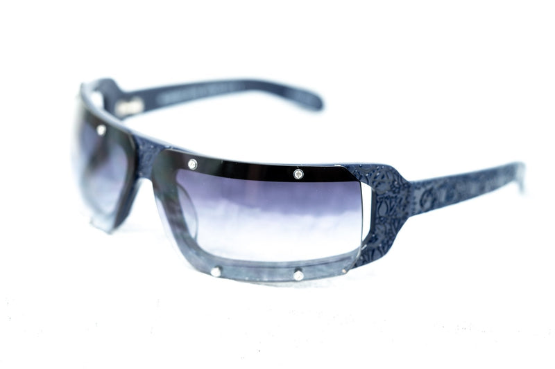 Buddhist Punk Sunglasses Rectangular Navy With Grey Graduated Lenses Category 2 6BP2C4NAVY - WatchPilot