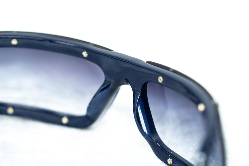 Buddhist Punk Sunglasses Rectangular Navy With Grey Graduated Lenses Category 2 6BP2C4NAVY - WatchPilot