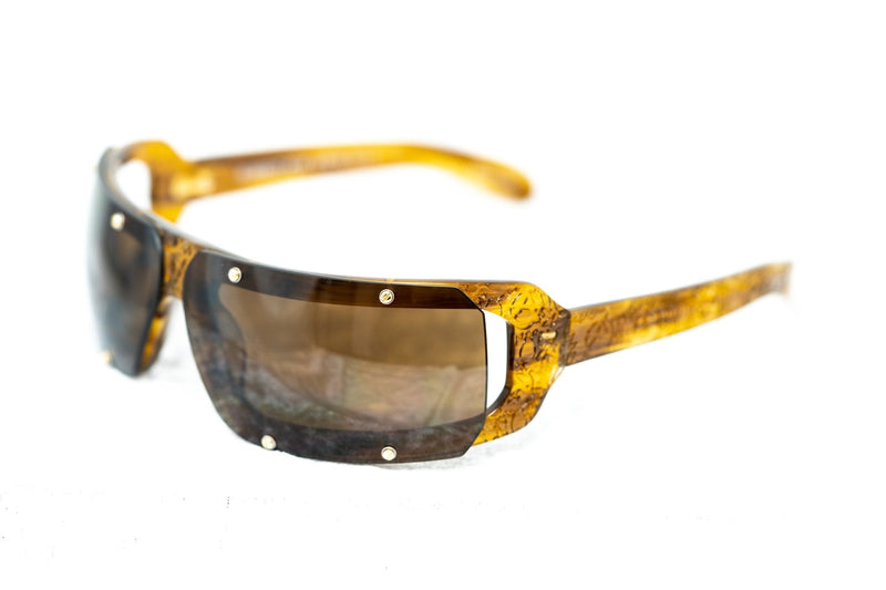 Buddhist Punk Sunglasses Rectangular Tortoise Shell With Brown Lenses Category 3 6BP2C2TSHELL - WatchPilot