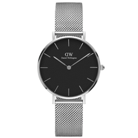 Daniel Wellington Ladies Silver Petite Stirling Watch DW00100162