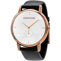 Calvin Klein Established Silver Dial Rose Gold - WatchPilot