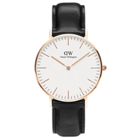 Daniel Wellington Men's Black Classic Sheffield  Watch DW00100036