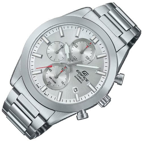 Chronograph Watch - Casio Edifice Chrono Men's Silver Watch EFB-710D-7AVUEF