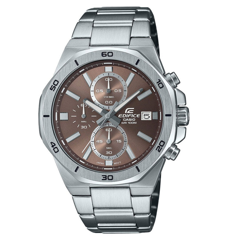 Chronograph Watch - Casio Edifice Chrono Men's Silver Watch EFV-640D-5AVUEF