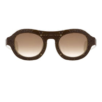 David David Sunglasses Oval Solid Brown Mink Cream With Brown Lenses Category 3 9DAVID1C4BLACKMINK - WatchPilot