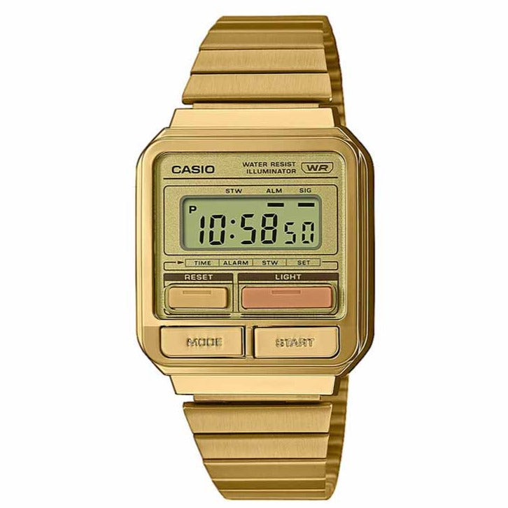 Digital Watch - Casio Classic Vintage Unisex Gold Watch A120WEG-9AEF