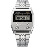 Digital Watch - Casio Vintage Unisex Silver Watch A1100D-1EF