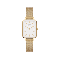 Daniel Wellington Quadro Pressed Evergold Ladies White Watch DW00100556