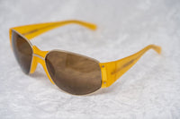 Eley Kishimoto Sunglasses Oversized Mustard Gold With Brown Lenses 5EKC1 - WatchPilot