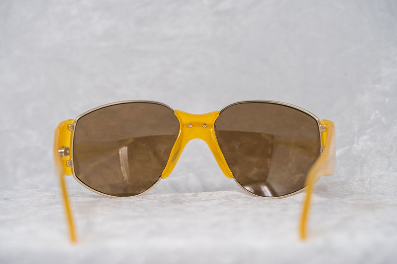 Eley Kishimoto Sunglasses Oversized Mustard Gold With Brown Lenses 5EKC1 - WatchPilot