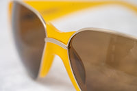 Eley Kishimoto Sunglasses Oversized Mustard Gold With Brown Lenses 5EKC1 - WatchPilot