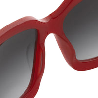 Eley Kishimoto Sunglasses Oversized Rectangular Red With Grey Category 3 Graduated Lenses EK28C1SUN - WatchPilot