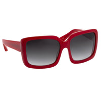 Eley Kishimoto Sunglasses Oversized Rectangular Red With Grey Category 3 Graduated Lenses EK28C1SUN - WatchPilot