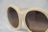 Eley Kishimoto Sunglasses Oversized Round Cream With Brown Category 3 Lenses EK27C4SUN - WatchPilot