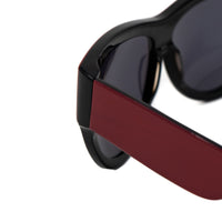 Eley Kishimoto Sunglasses Oversized Wayfarer Red and Black With Black Lenses EK26C1SUN - WatchPilot