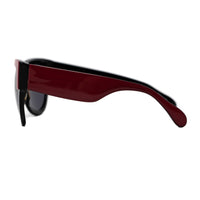 Eley Kishimoto Sunglasses Oversized Wayfarer Red and Black With Black Lenses EK26C1SUN - WatchPilot