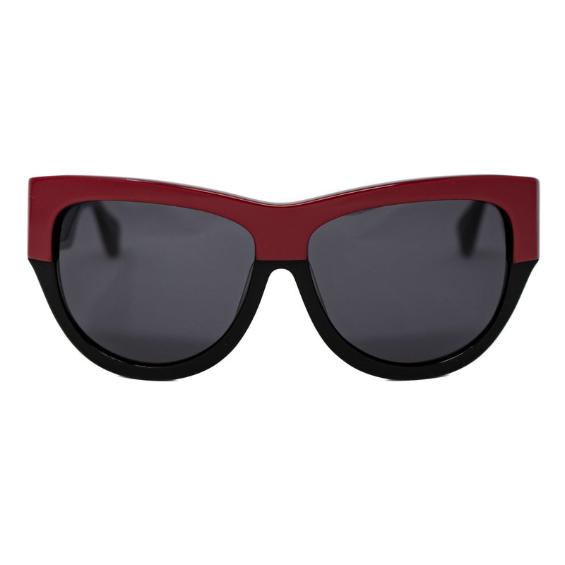 Eley Kishimoto Sunglasses Oversized Wayfarer Red and Black With Black Lenses EK26C1SUN - WatchPilot