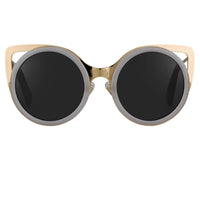 Erdem Sunglasses Cat Eye Transparent White and Grey - WatchPilot