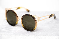 Erdem Women Sunglasses Cat Eye Brown Gradient Light Gold with Brown Lenses Category 3 EDM4C11SUN - WatchPilot