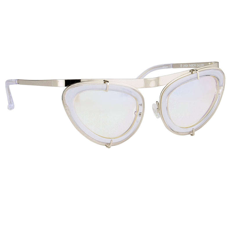 Erdem Women Sunglasses Cat Eye Clear Silver and Silver Lenses - EDM3C1SUN - WatchPilot