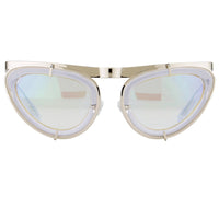 Erdem Women Sunglasses Cat Eye Clear Silver and Silver Lenses - EDM3C1SUN - WatchPilot