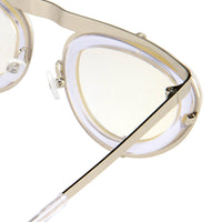 Erdem Women Sunglasses Cat Eye Clear Silver and Silver Lenses - EDM3C1SUN - WatchPilot